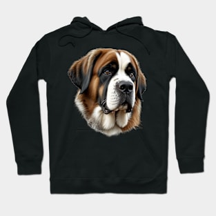 Saint Bernard Dog Design Hoodie